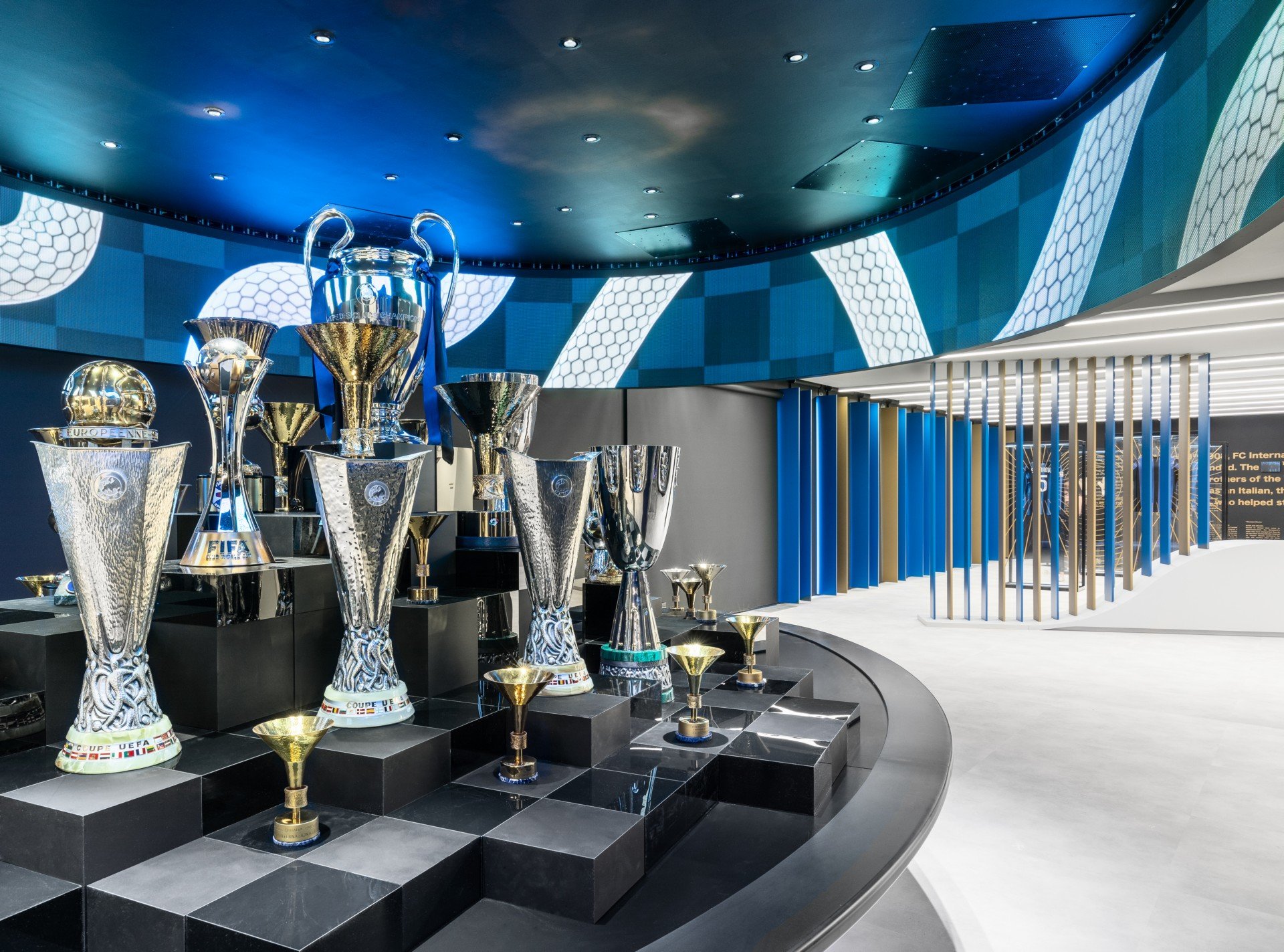 Salle des trophées de l'Inter Milan