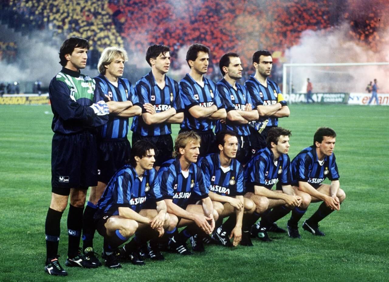 L'Inter de Giovanni Trapattoni qui remporta la Coupe UEFA 1990-91